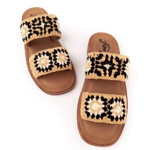 Free People Juliet Crochet Slides